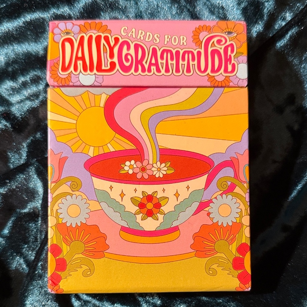 Daily Gratitude Cards Oracle Deck 60s 70s inspired retro